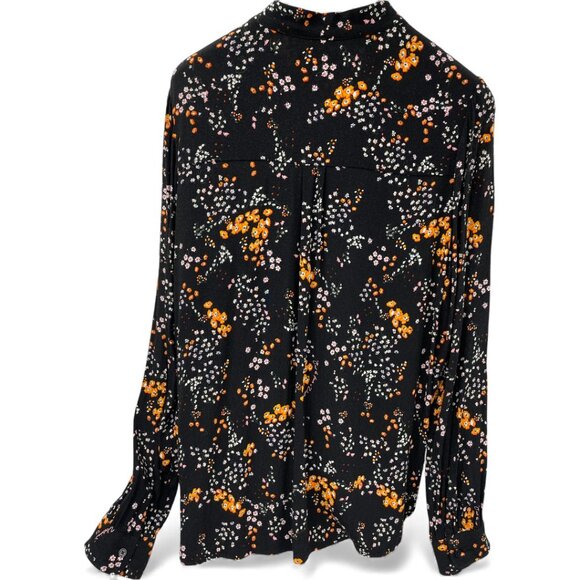 Zadig & Voltaire Taos Tunic Floral Button Top Blouse Shirt Women's Small - Picture 2 of 7